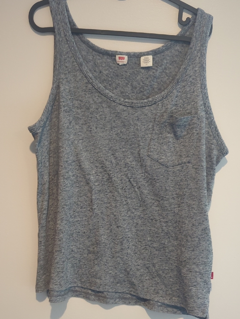 Levi's Gray Heather Pocket Tank Top